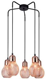 Lampa wisząca nad stół miedź ADELA 5