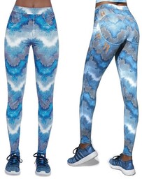 Bas Black, Legginsy damskie push-up, Energy, niebieski, rozmiar