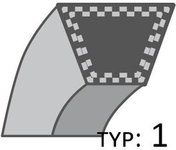 Pasek MTD napęd jazdy /9 X 743/ RO14447