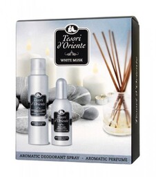 Zestaw Prezentowy Białe Piżmo Perfumy + Deo, Tesori