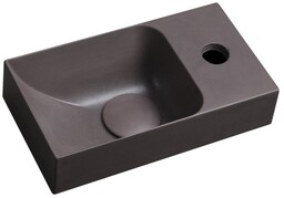 Sapho PICCOLINO umywalka betonowa 308x17cm bateria z prawej