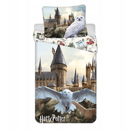 Harry Potter Pościel 140x200 70x90 Hedwiga Sowa Hogwart