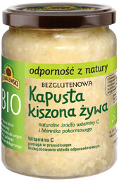 Kowalewski Kapusta kiszona żywa niepasteryzowana bezglutenowa 400 g