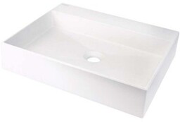 DEANTE Umywalka nablatowa CORREO 50x40 granitowa alabaster CQR_AU5S