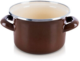 Garnek emaliowany BROWN 14 cm, 950 ml