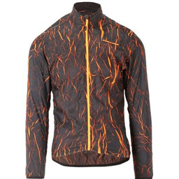 KROSS Kurtka rowerowa Ether (rozmiar S) Czarno-pomarańczowa Zyskaj