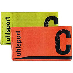 Uhlsport opaska przewodnika dla dzieci, Fluo żółty/Shockred, Junior