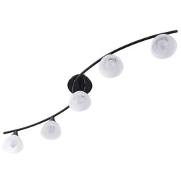 Lindby - Della 5 Lampa Sufitowa Black/Opal
