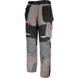 Spodnie khaki-czarny ze wstawkami ze stretchu "2XL"CE LAHTI