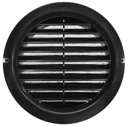 MW100KOBLK Kratka okrągła fi 100 mm czarna