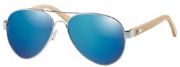 ČistéDřevo Drewniane okulary przeciwsłoneczne typu aviator