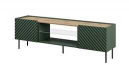 Cama Meble Szafka RTV EF ONDA 180,5x40xH58,39 zieleń
