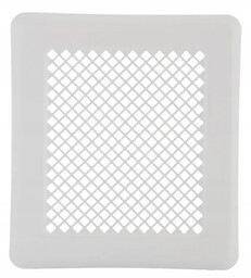 Kratka kominkowa K2 165x140 mm z ramką biały