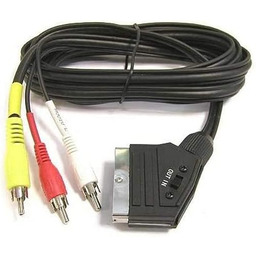 PremiumCord Kabel SCART do 3x RCA, Męski