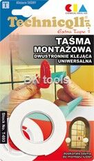 TECHNICQLL DWUSTRONNA TAŚMA MONTAŻOWA 1,5M/19MM T-693
