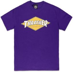 t-shirt męski THRASHER DIAMOND LOGO Purple