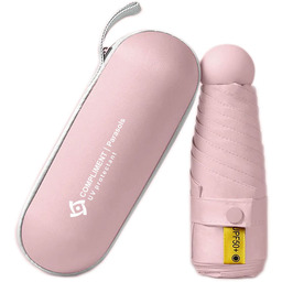 Mała parasolka w mini kapsułce  Różowa Składana