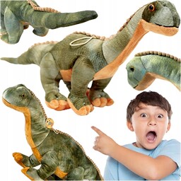 Maskotka Wielki Pluszowy Dinozaur Zielony Brachiozaur 80 CM