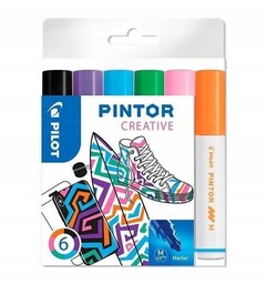 Marker Permanentny Pintor Fun 6 Kolorów Pilot