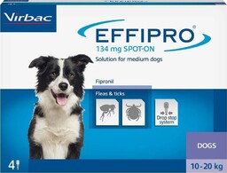 EFFIPRO Spot-On pies M 10-20 kg (pipeta 4
