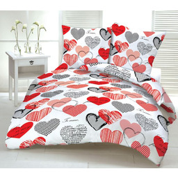 Karo Pościel z kory 160x200 wzór 01 Serca