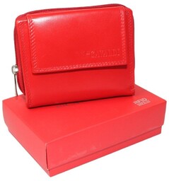 Portfel Damski Skóra Licowa CAVALDI PP-902-SCL CZERWONY RFID