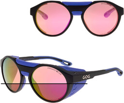 Górskie okulary z osłonkami przeciwsłoneczne fotochromowe GOG E495-3