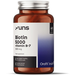 UNS Biotin 5000 Vitamin B-7 5000mcg 60vegcaps