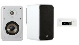 DENON CEOL N-10w + POLK AUDIO S15E białe