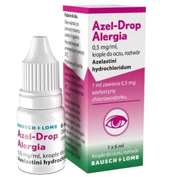 Azel-Drop Alergia 0,5 mg/ml Krople do oczu, 6