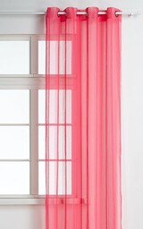 HomeMaison.com HM69806946 Fantazyjna tkanina poliestrowa różowa zasłona 140