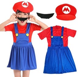 Strój Przebranie Sukienka Super Mario Bros 98/104