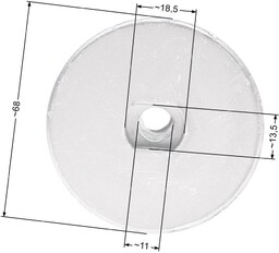 Adapter kosiarki Castel Garden PAN504 22.2mm RO50422
