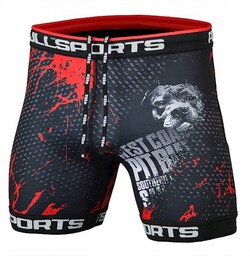 Pit Bull Spodenki Kompresyjne Vale Tudo Szorty Blood