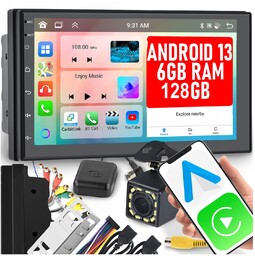 Radio Samochodowe 2 Din Android Auto Carplay 6GB/128GB