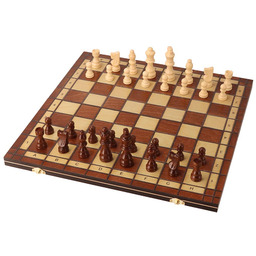 ČistéDřevo Drewniane szachy magnetyczne 49 49 cm