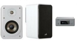 DENON CEOL N-10g + POLK AUDIO S15E białe