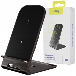 Allity ładowarka indukcyjna 2w1 bezprzewodowa składana stojak