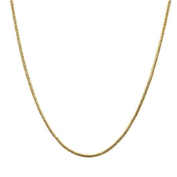 Łańcuszek damski pozłacany splot żmijka stal chirurgiczna