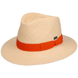 Kapelusz Panama Green Band Traveller by Lipodo, pomarańczowy,