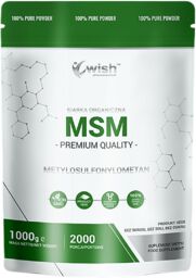Wish MSM, siarka organiczna, 1000 g