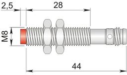 Czujnik indukcyjny 8 mm SI8-NE2 H1