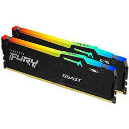 Kingston Pamięć DDR5 Fury Beast RGB 32GB(2*16GB)/6400 CL32