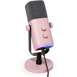 Studyjny Mikrofon Dynamiczny Xlr/usb Fifine AM8 Rgb Różowy