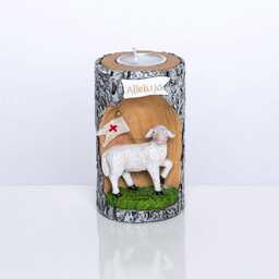 Figurka - baranek wielkanocny - świecznik - 13