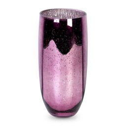 Eurofirany Szklany wazony dekoracyjny Molly 16x38 różowy