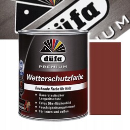 FARBA DUFA WETTERSCHUTZFARBE CZERWIEŃ SZWEDZKA 2,5L