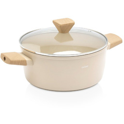 Garnek ceramiczny ze szklaną pokrywką ECRINA 24 cm,
