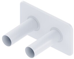 Excellent Caldo zestaw maskujący rozeta podwójna biały mat