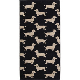 Cawo Ręcznik We love Dogs Schwarz/Beige
